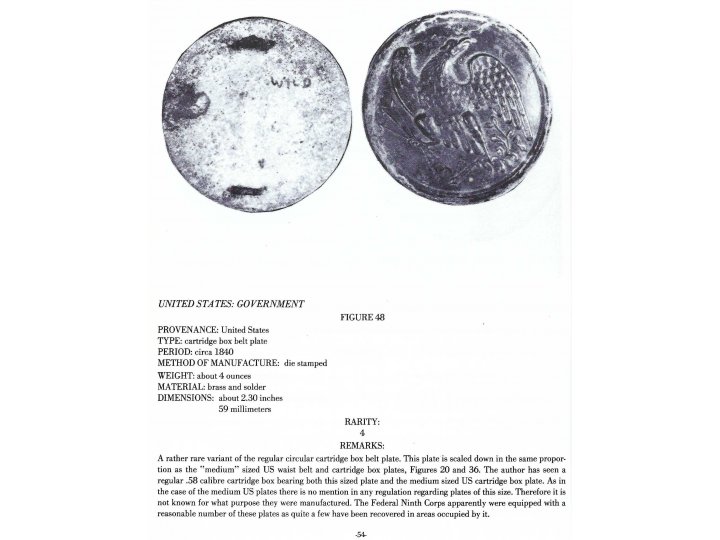 Maine "Burnside" Eagle Plate - High Quality