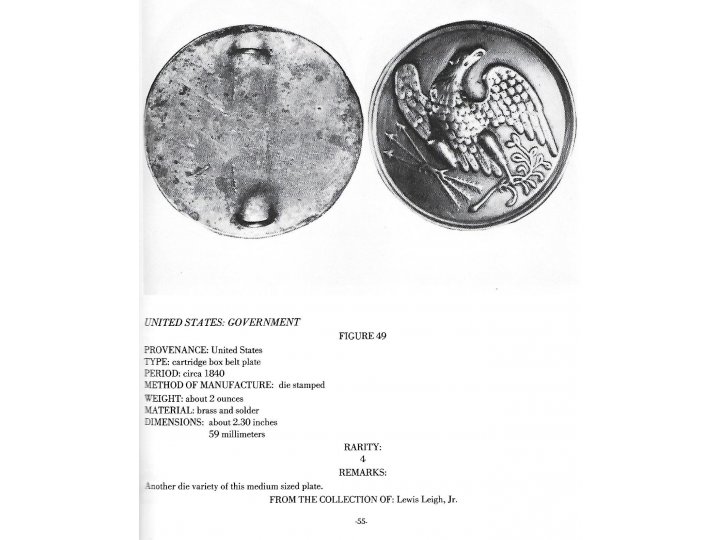 Maine "Burnside" Eagle Plate - High Quality