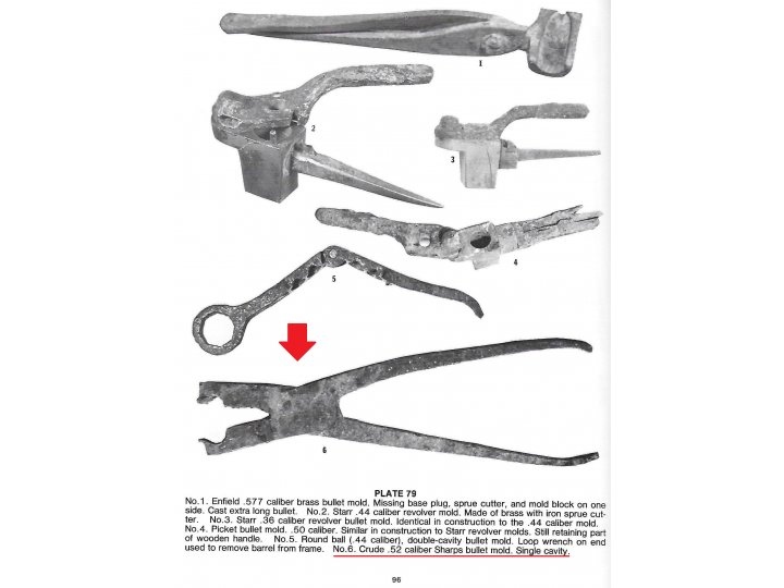 .52 Caliber Sharps New Model 1859 Bullet Mold