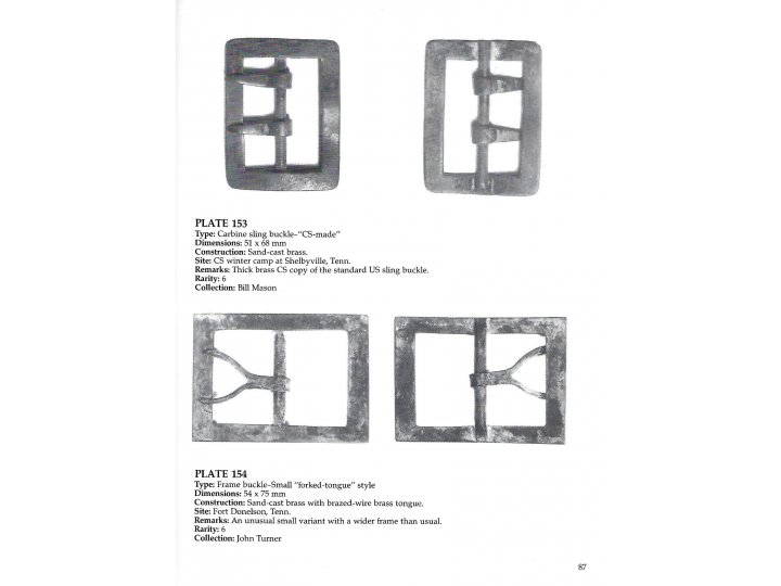 Confederate Belt Buckles & Plates - 1st Edition - Signed - Out of Print