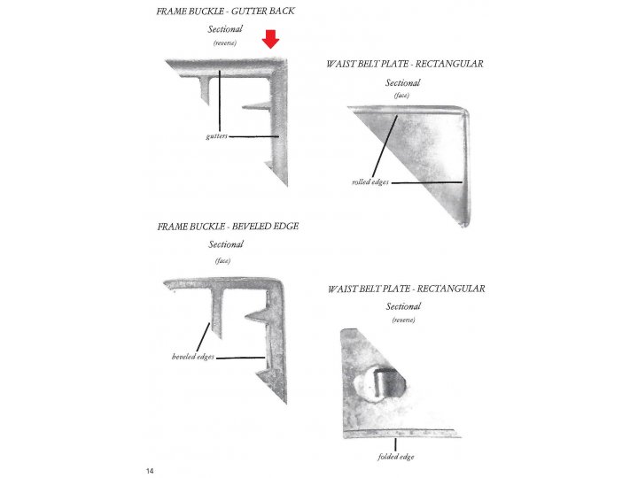 Confederate Frame Buckle Portion