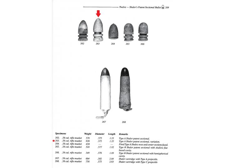 .58 Caliber Three-Piece Shaler Bullet