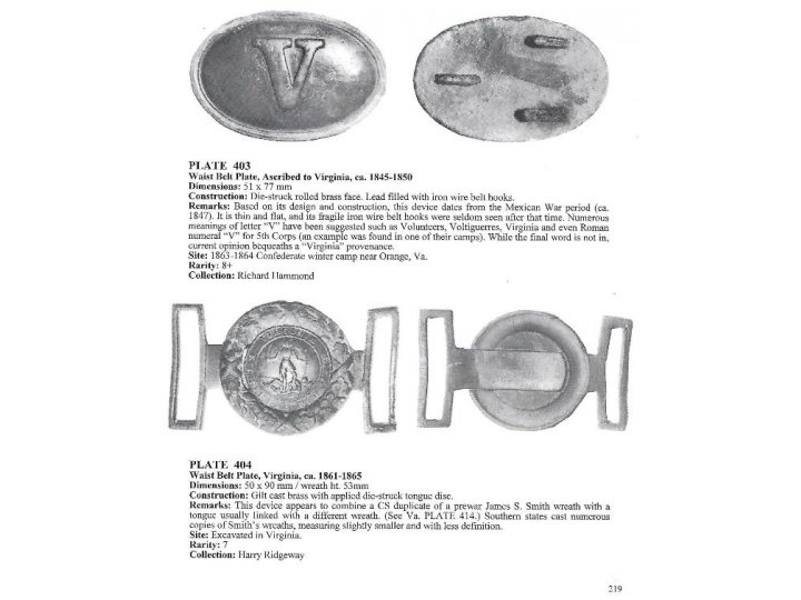 Confederate Belt Buckles & Plates - Expanded Edition - Out of Print