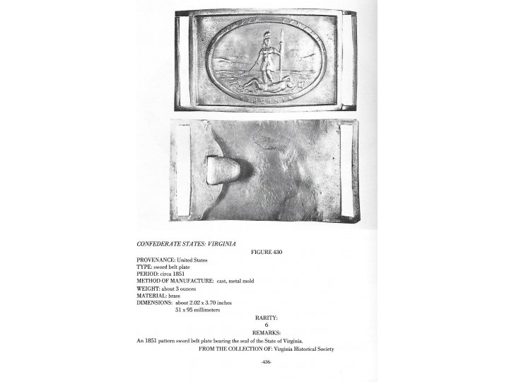 Plates and Buckles of the American Military 1795 -1874