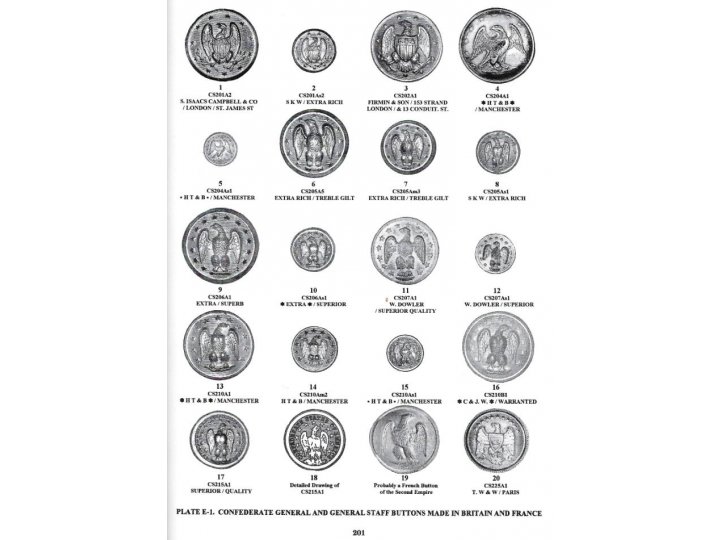 Uniform Buttons of the United States 1776 -1865 by Warren Tice - Signed by Author - Out of Print