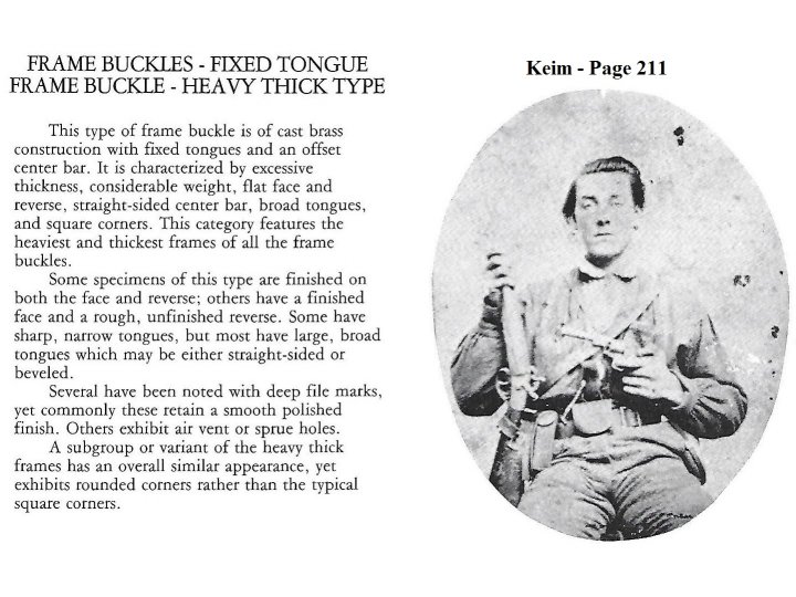 Confederate "Georgia" Frame Buckle - Thick, Heavy Type - Sydney G. Kerksis Collection