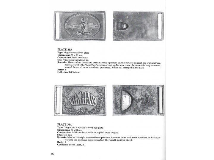  Confederate Belt Buckles & Plates - Out of Print