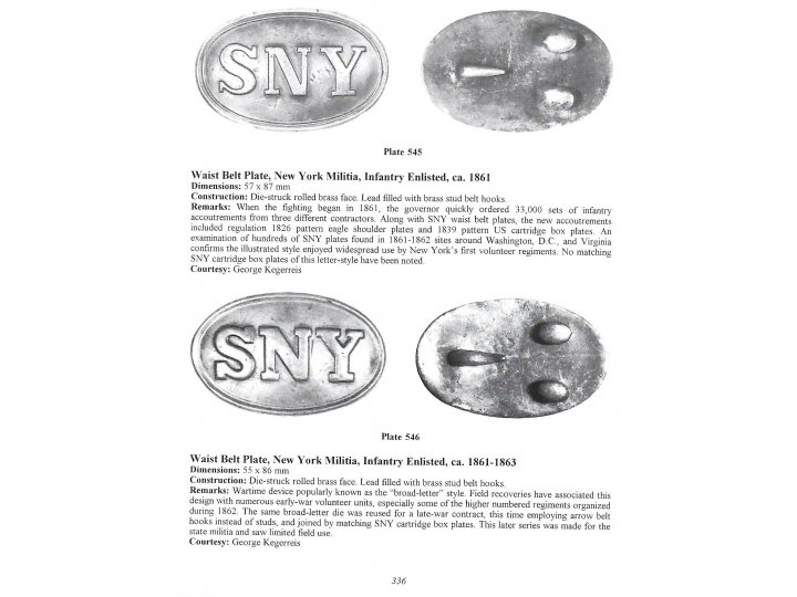 State of New York "SNY" Belt Buckle with Leather Patch Marked "J. I. PITTMAN"