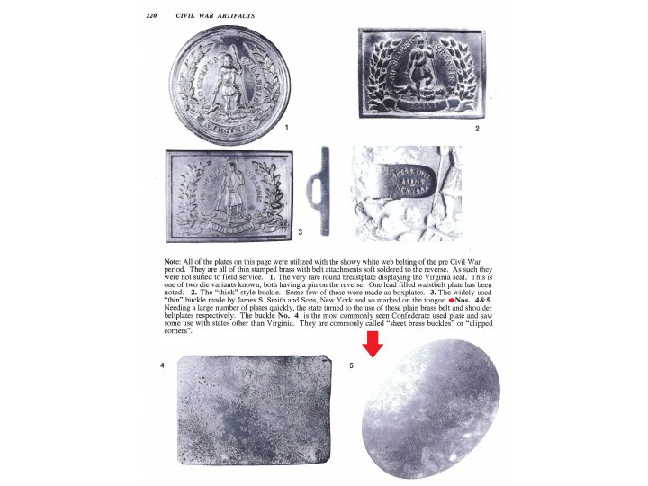 Virginia Militia Shoulder Belt Plate - Marked "JAMES S. SMITH & SONS / NEW YORK"