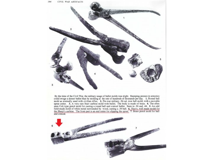 .52 Caliber Sharps New Model 1859 Bullet Mold