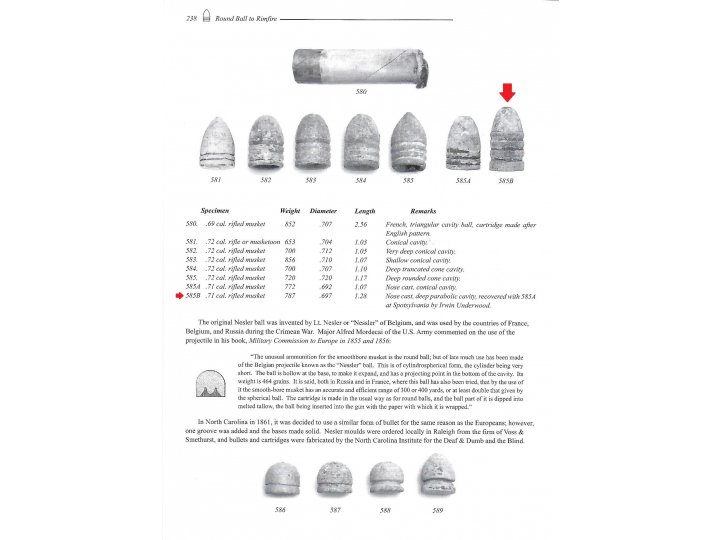 Confederate .71 Caliber Rifled Musket Bullet - Huge
