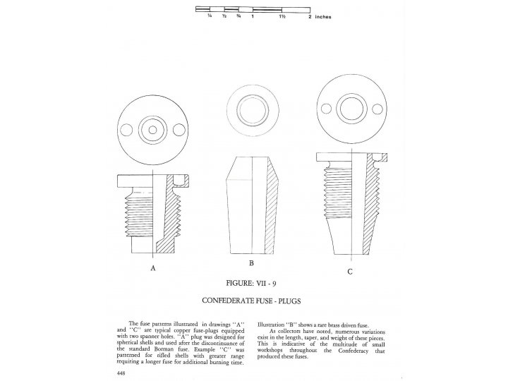 Confederate Time Fuze Adaptor for Spherical Projectile