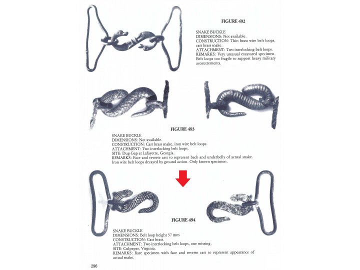 Civil War "Snake" Buckle - British Import 