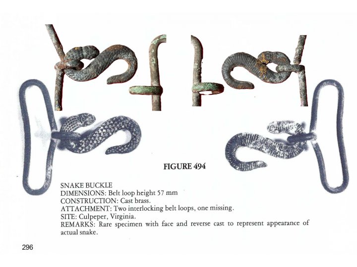 Civil War "Snake" Buckle - British Import 