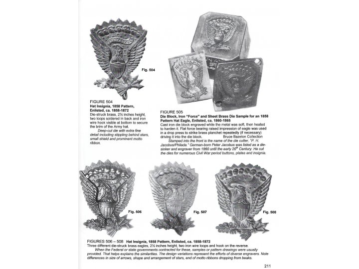 Federal "Jeff Davis" Hat Insignia