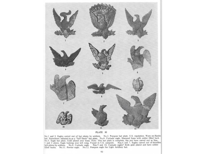 Federal "Jeff Davis" Hat Plate