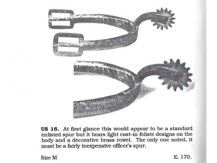 Federal Spur - Actual Spur Pictured in "American Spurs"