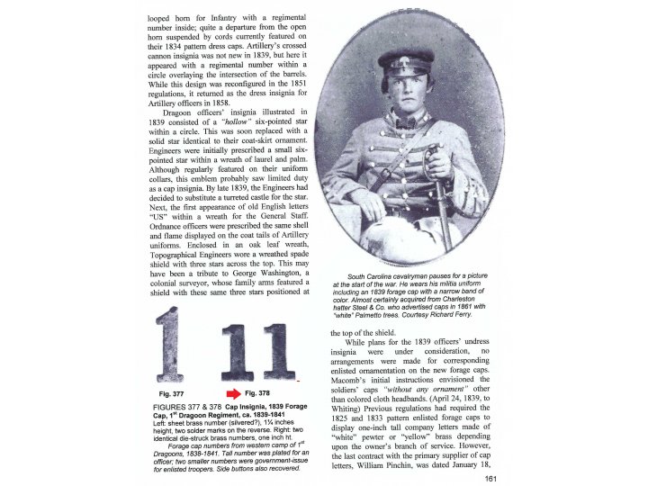 Regimental Number "1" - Large Size