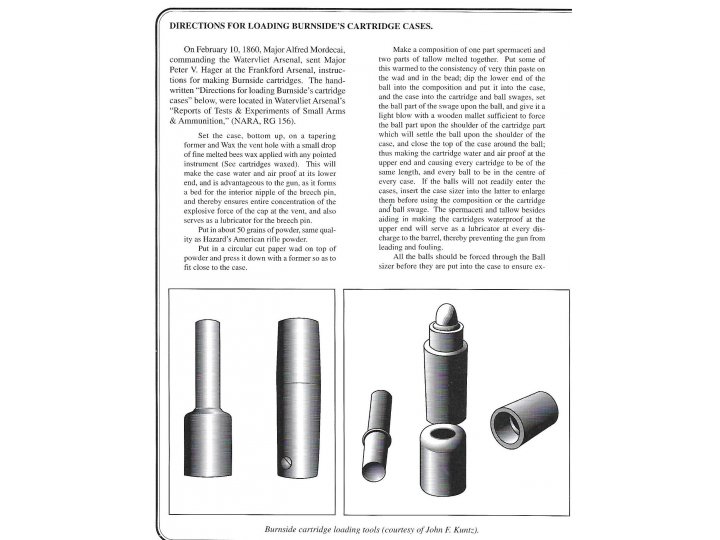 Burnside Carbine Cartridge - Excavated High Quality