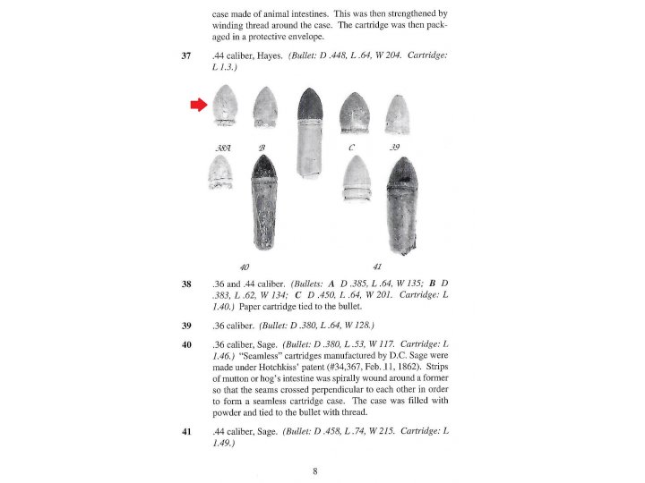 Federal .36 Caliber "Tear Drop" Revolver Bullet