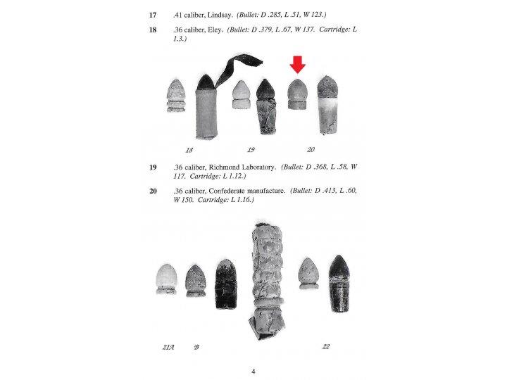 Confederate Colt Navy Pistol Bullet