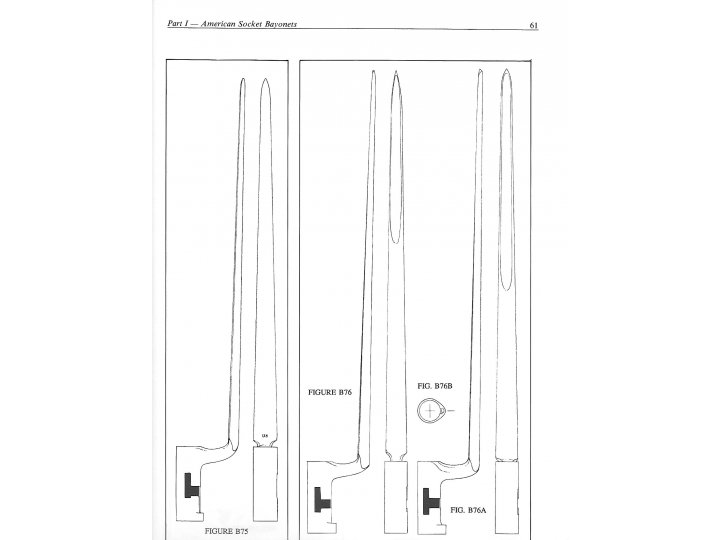 US Model 1819 Hall Rifle Bayonet - Marked "US" / "SN"