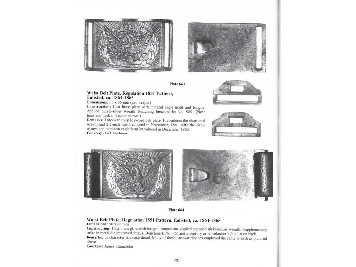 Federal Sword Belt Buckle and Keeper - Water Find