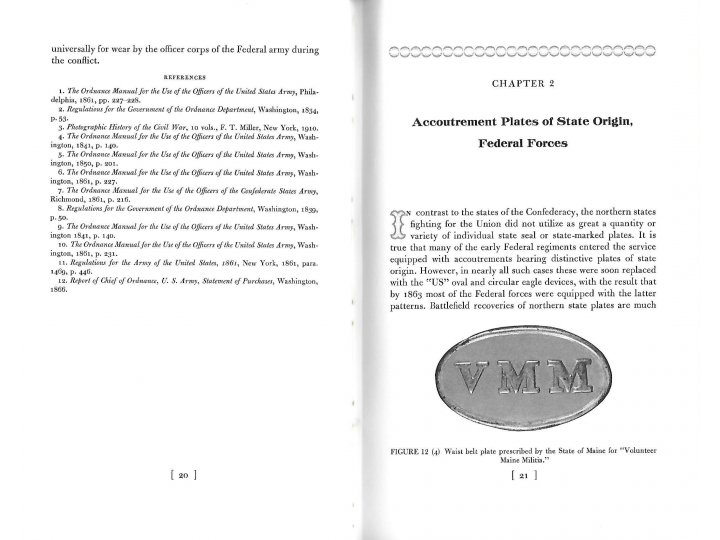 Accoutrement Plates North and South 1861-1865