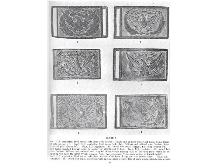 Excavated Artifacts from Battlefields and Campsites of the Civil War 1861-1865