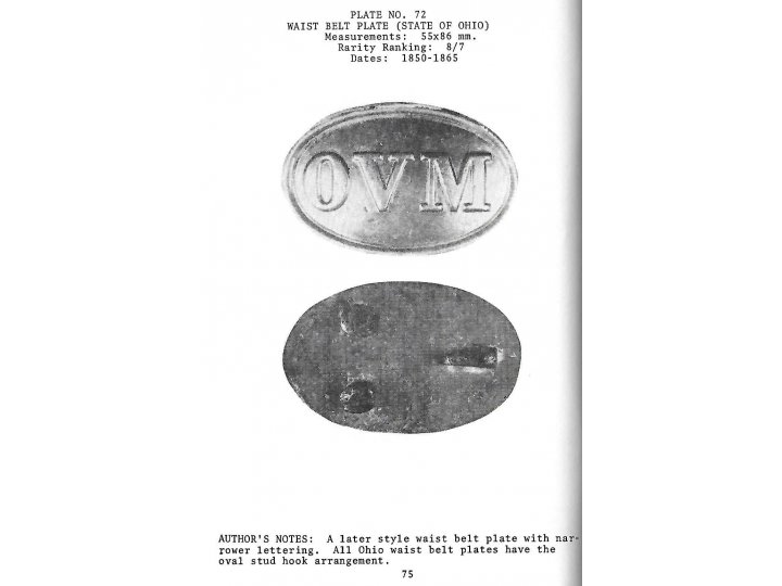 Ohio Volunteer Militia Belt Buckle - OVM - Premium Quality