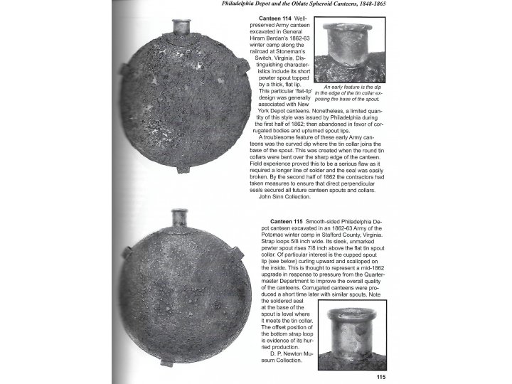 U.S. Army & Militia Canteens 1775 - 1910 - Brand New Copy