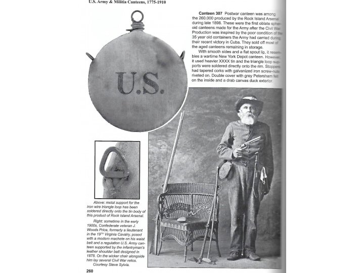 U.S. Army & Militia Canteens 1775 - 1910 - Brand New Copy