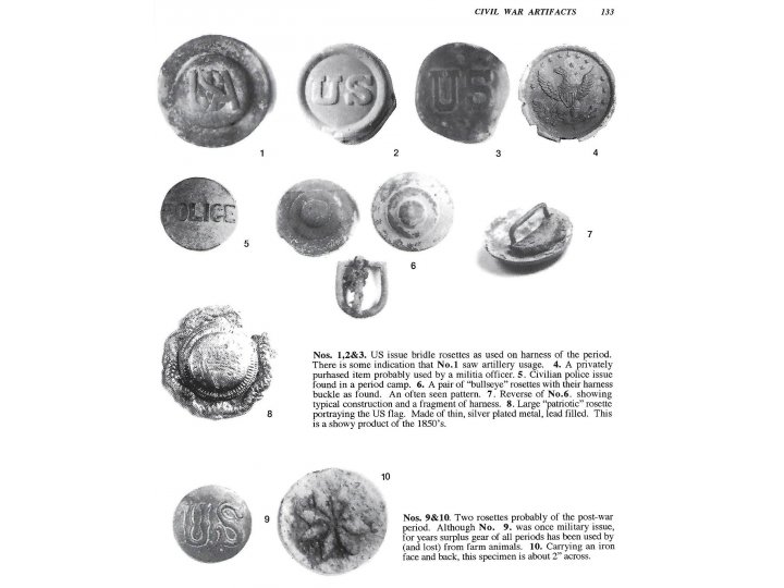 Civilian Bridle Rosette Portion