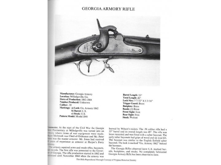 Confederate Longarms and Pistols - A Pictorial Study