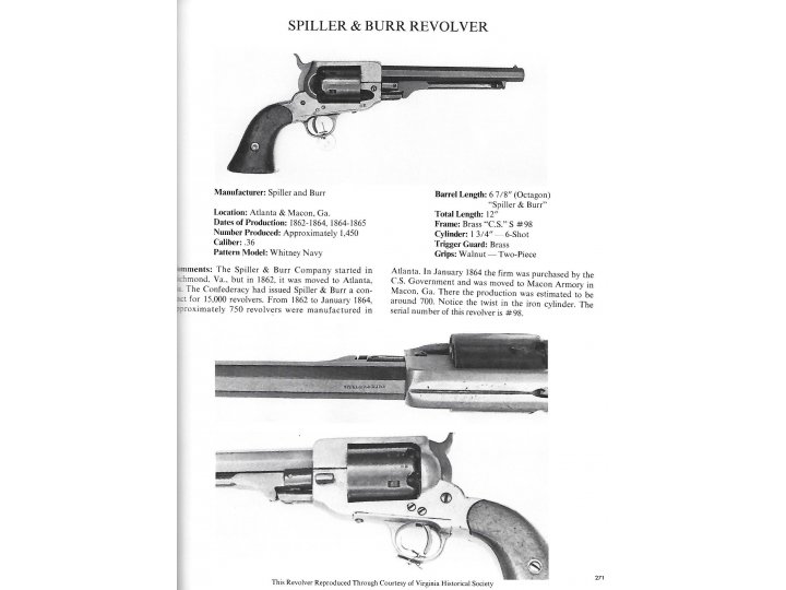 Confederate Longarms and Pistols - A Pictorial Study