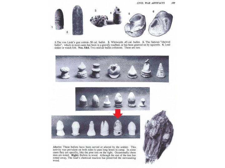 Carved .54 Caliber Confederate Gardner Bullet