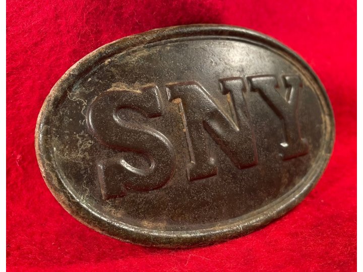 State of New York Belt Buckle - Broad Letter Style