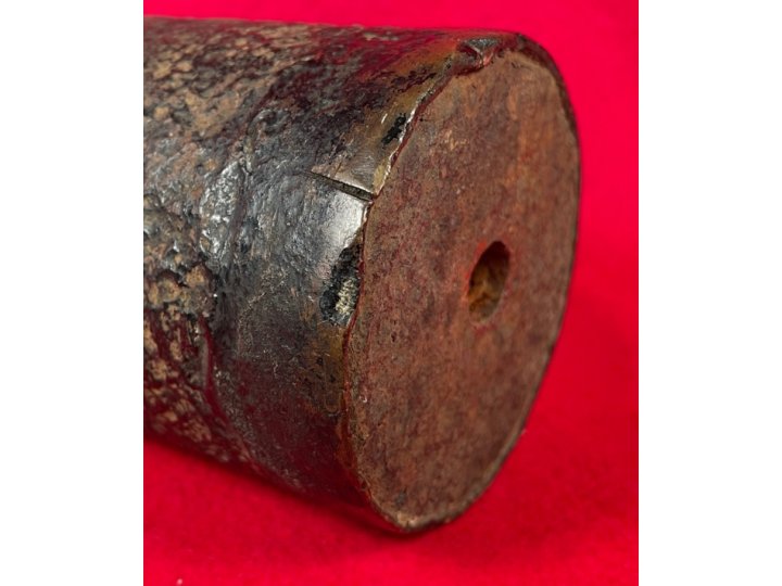 Federal 3-Inch Parrott Case-Shot Artillery Shell with Scarce Brass Band Sabot 