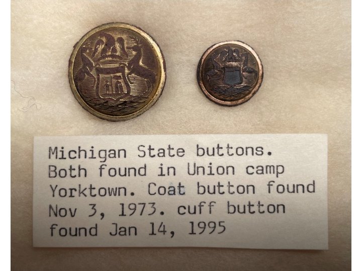 Michigan State Seal Cuff Button