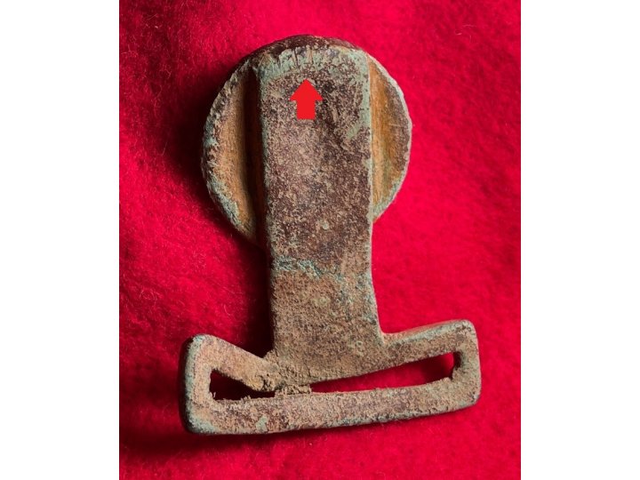 Confederate Two-Piece Tongue and Wreath Belt Buckle