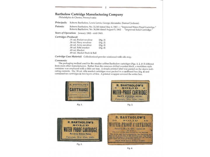 Percussion Ammunition Packets - Union, Confederate and European 1845-1888