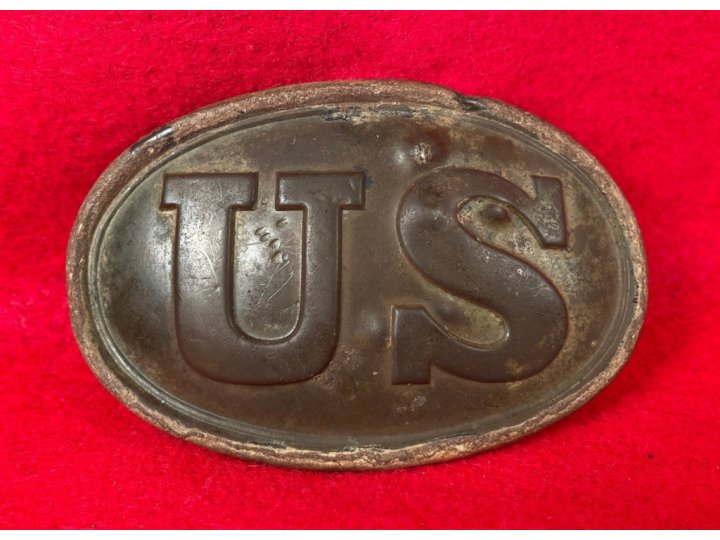 US Belt Buckle - Initials "JB" with Bayonet Tip Marks