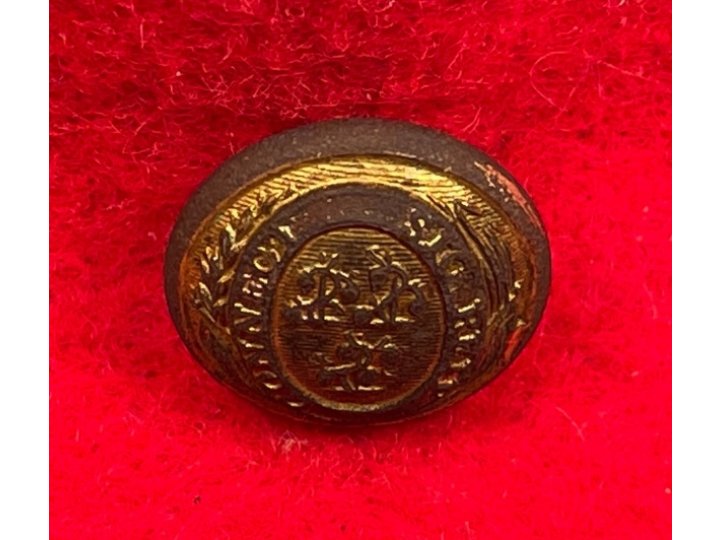 Connecticut State Seal Cuff Button