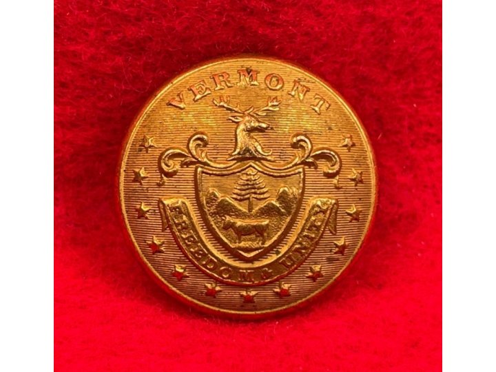 Vermont State Seal Coat Button