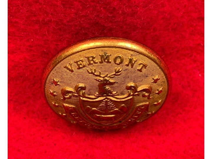 Vermont State Seal Coat Button