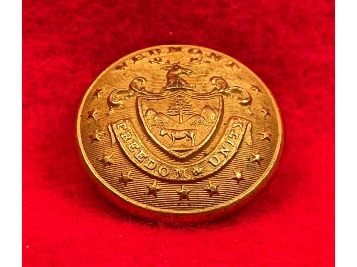 Vermont State Seal Coat Button