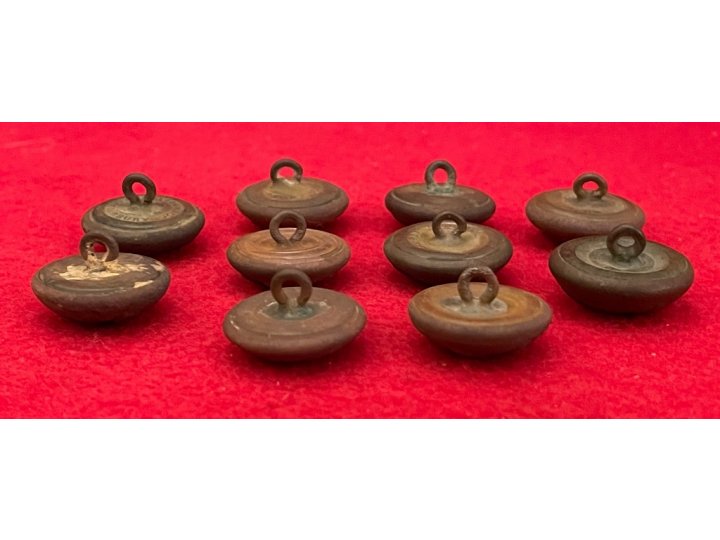 10 High-Grade Excavated General Service Eagle Coat Buttons