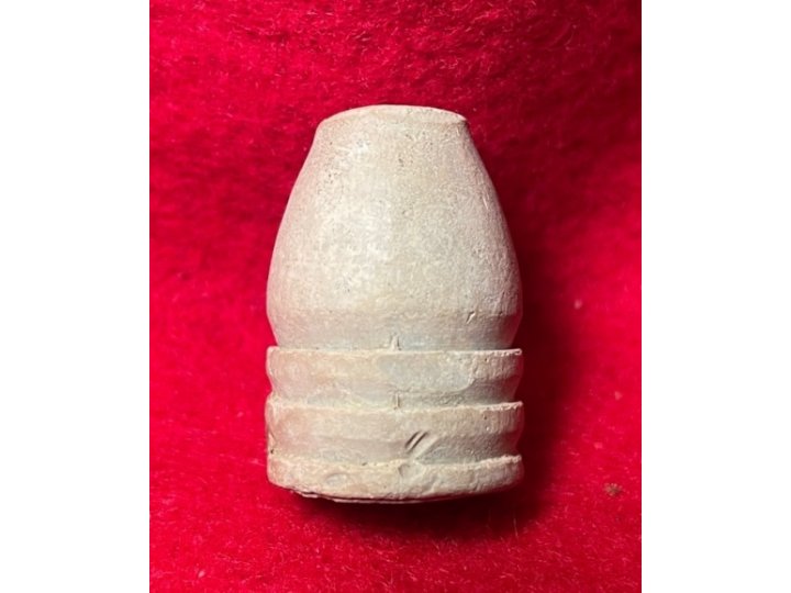 Carved .69 Caliber Three Ring Bullet