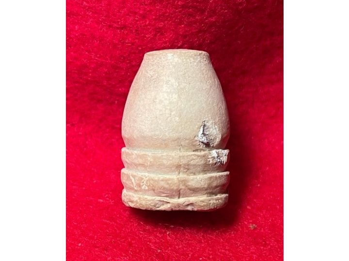 Carved .69 Caliber Three Ring Bullet