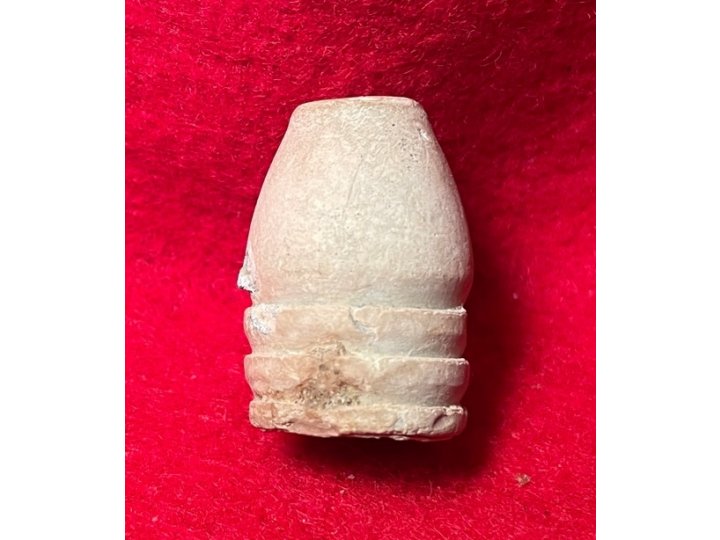 Carved .69 Caliber Three Ring Bullet